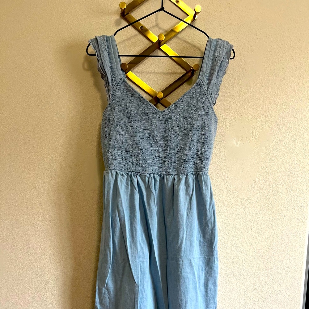 Old Navy Denim Mid Length Dress